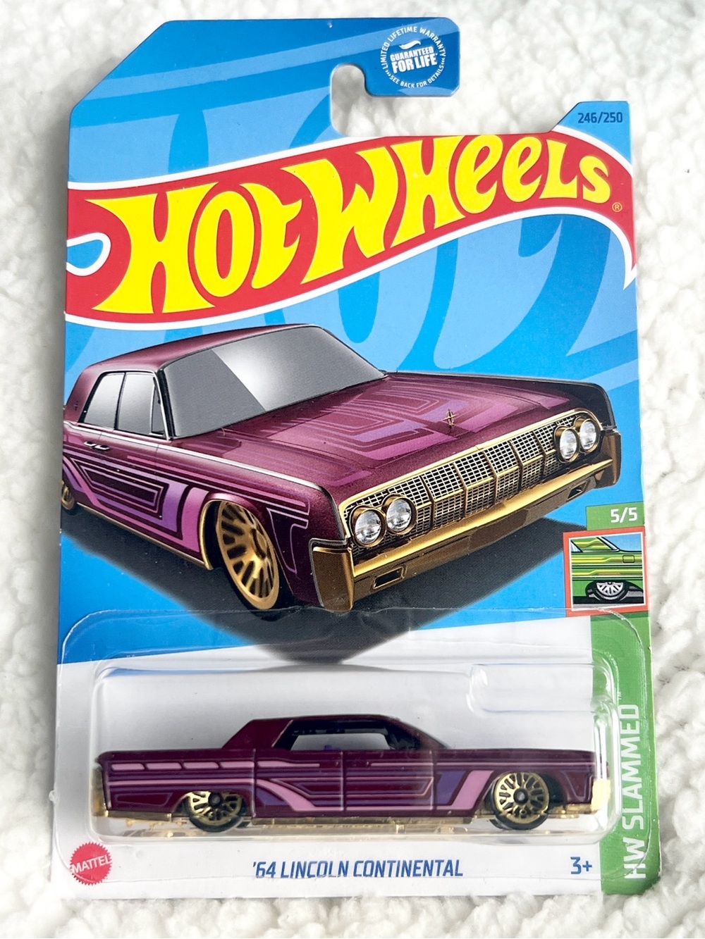 '64 Lincoln Continental - Purple Die-Cast Hot Wheels
